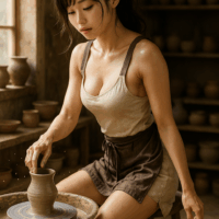 探求心が暴走した美人陶芸家──その姿はコスプレ？ 写真集 販売サイトで確かめてみて