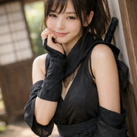 見逃せないコスプレ サイト 一覧｜AI美女が描く女忍者の孤独と休息の物語
