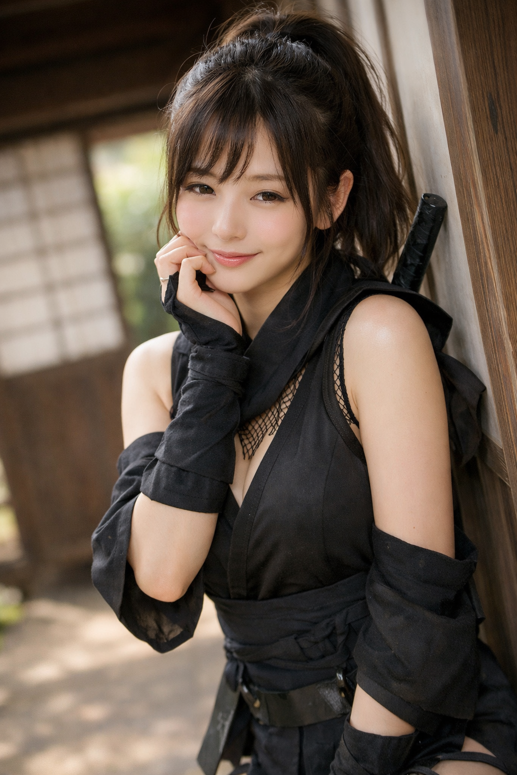 見逃せないコスプレ サイト 一覧｜AI美女が描く女忍者の孤独と休息の物語