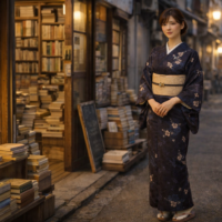 誰にもバレずに楽しめる“AI美女コスプレ 人気 キャラ”の世界｜古本屋の女主人の存在感が強すぎて目的が変わる写真集