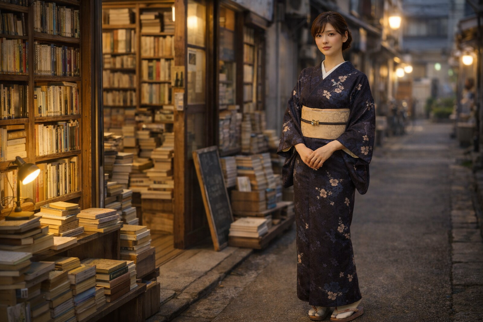 誰にもバレずに楽しめる“AI美女コスプレ 人気 キャラ”の世界｜古本屋の女主人の存在感が強すぎて目的が変わる写真集