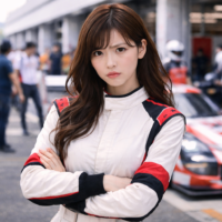 AI美女コスプレ写真集｜人気の職業コスプレNo.1「美人カーレーサー」――才色兼備が放つ圧倒的な存在感とは